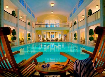 Vue d'un spa luxe dans le sud de la france